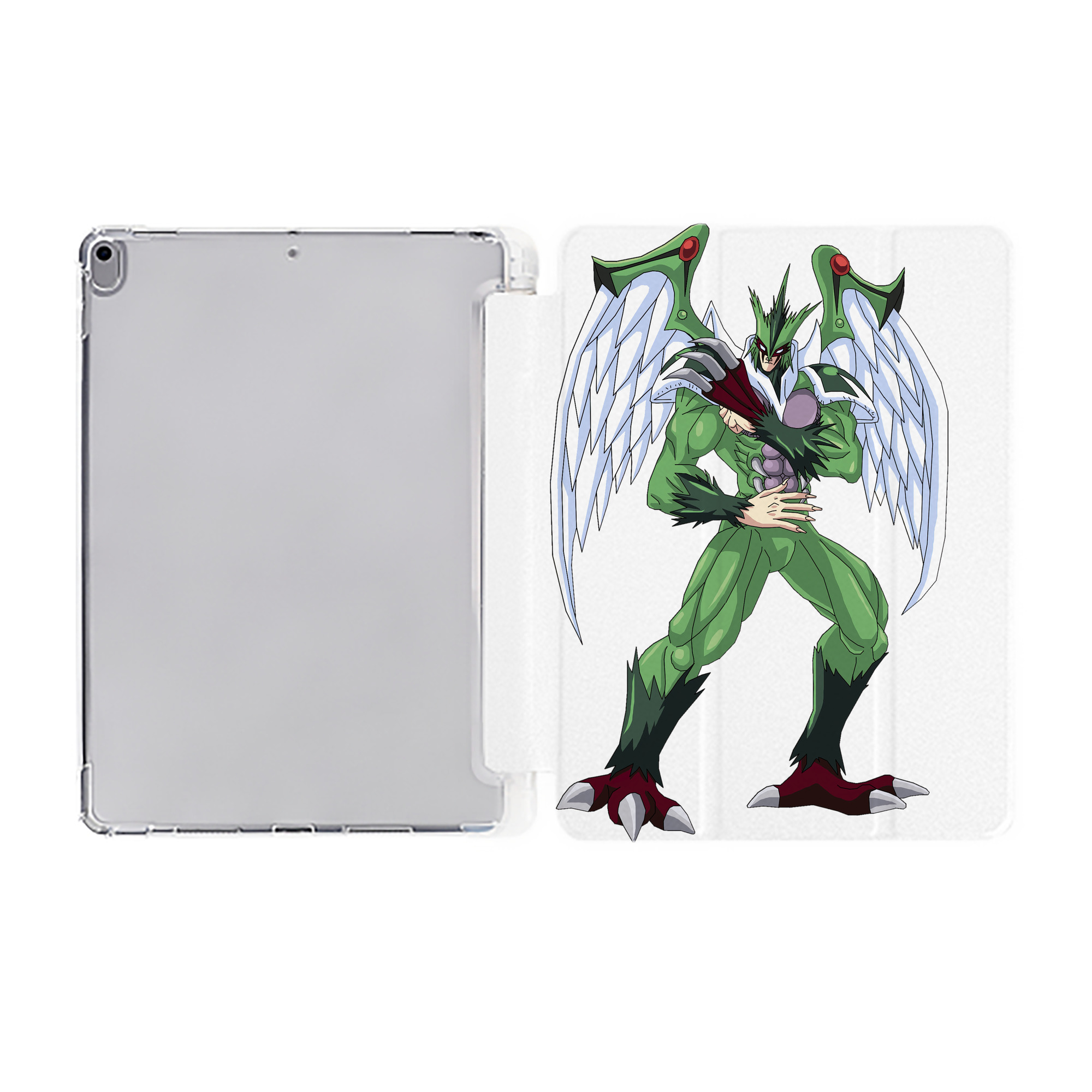 （画像用） 遊☆戯☆王 Yu-Gi-Oh! IPad ケース ペン収納付き 三つ折りスタンド PUレザー×シリコン 対応機種9.5/10.5/10.9インチ